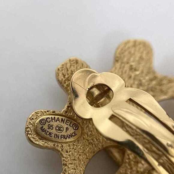 CHANEL Gold Coco Mark Earrings - Picture 8 of 11